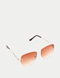 Ombre Aviator Sunglasses