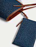 Canvas Striped Tote Bag