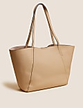 Faux Leather Tote Bag