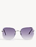 Rimless Square Sunglasses