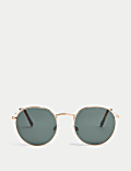 Runde Sonnenbrille aus Metall