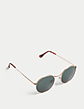 Runde Sonnenbrille aus Metall