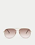 Oval Aviator Sunglasses
