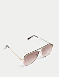 Oval Aviator Sunglasses