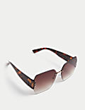 Rimless Aviator Sunglasses