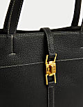 Faux Leather Tote Bag