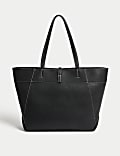 Faux Leather Tote Bag