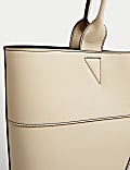 Faux Leather Shopper