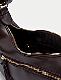 Faux Leather Utility Shoulder Bag