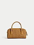 Bowler-Tasche mit Steppdesign