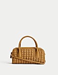 Bowler-Tasche mit Steppdesign