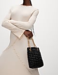 Quilted Chain Strap Shoulder Grab Bag