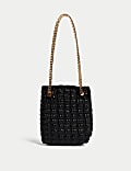 Quilted Chain Strap Shoulder Grab Bag