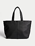 Faux Leather Tote Bag
