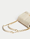 Faux Leather Quilted Shoulder Bag