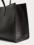 Leather Embossed Tote Bag