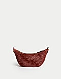 Straw Sling Cross Body Bag