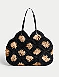 Crochet Straw Shoulder Bag
