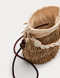 Fringed Basket Bag