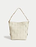 Leather Woven Shoulder Bag