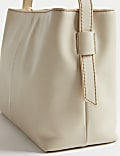 Leather Top Handle Shoulder Bag