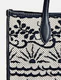 Fly Knit Embroidered Market Tote
