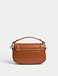 Faux Leather Saddle Bag