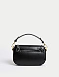 Faux Leather Saddle Bag