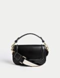 Faux Leather Saddle Bag