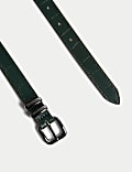 Leather Lizard Effect Slim Jeans Belt