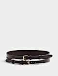 Leather Double Strap Belt