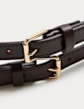Leather Double Strap Belt