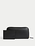 Leather Purse & Card Holder Gift Set