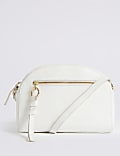 Leather Crescent Cross Body Bag