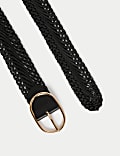 Leather Weave Jeans Belt