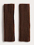 Mitaines tricotées côtelées
