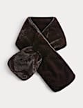 Formal Faux Fur Piped Scarf