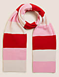 Knitted Striped Scarf