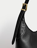 Sac à bandoulière en cuir avec poignée sur le dessus