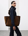 Suede Tote Bag