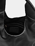 Leather Top Handle Shoulder Bag