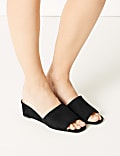 Wedge Heel Mule Sandals