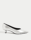 Kitten Heel Pointed Court Shoes