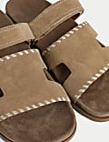 Suede Footbed Sandals