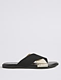 Extra Wide Fit Cross Strap Sandals