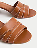 Wide Fit Block Heel Mules