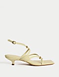 Buckle Kitten Heel Sandals