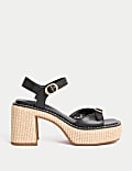 Buckle Platform Sandals