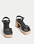 Buckle Platform Sandals