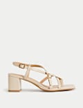 Buckle Block Heel Sandals